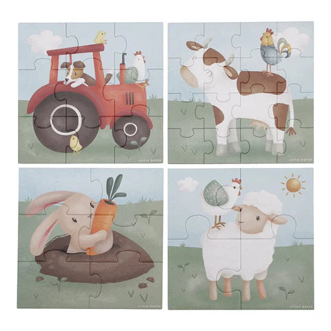 4 in 1 puzzel - Little Farm