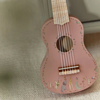 Houten gitaar Roze - Safari
