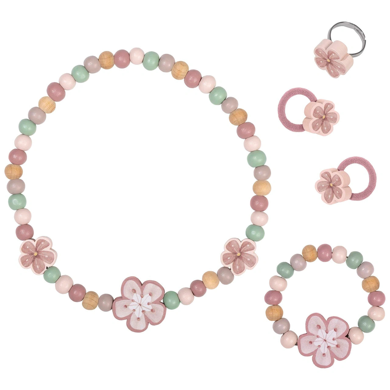 Sieradenset bloemen