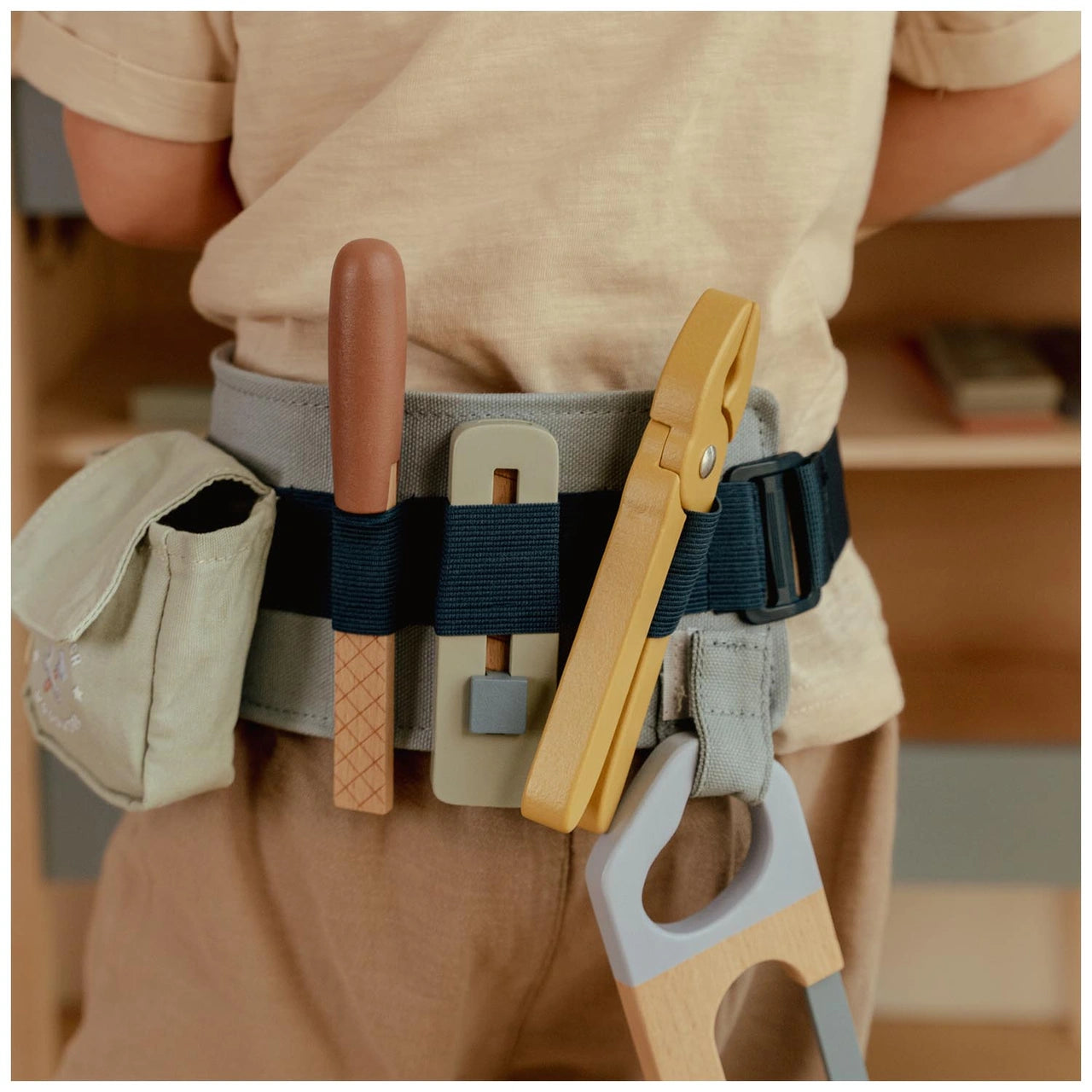 Houten gereedschapsriem