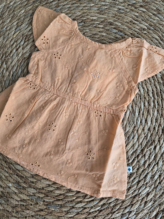 Feetje t-shirt - perzik - summer denim