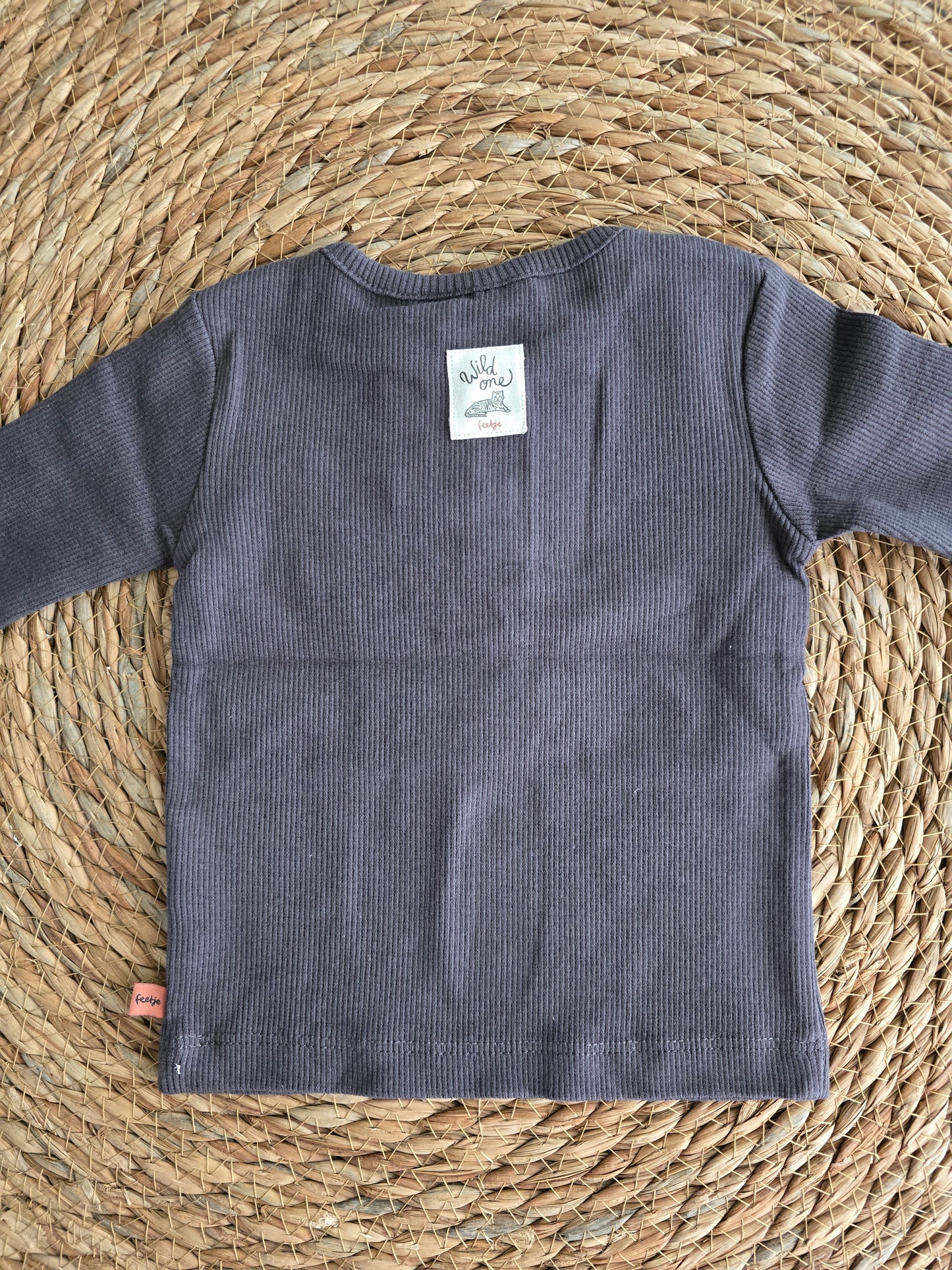 Feetje shirt - antraciet - wild one