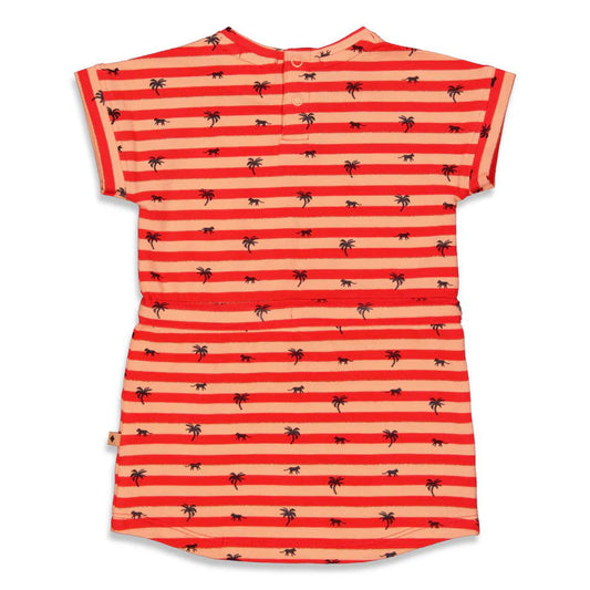 Feetje jurk - papaya punch