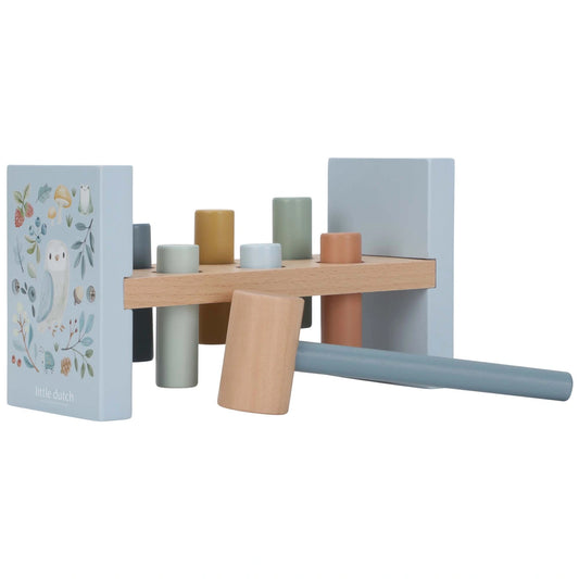 Houten Hamerbank - Blauw - Forest Friends