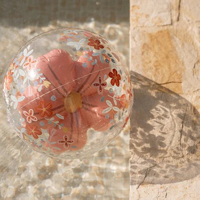 Strandbal 3D - Pink Flowers