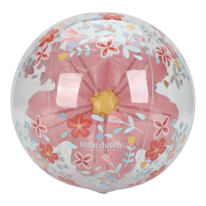 Strandbal 3D - Pink Flowers