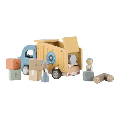 Houten kiepwagen