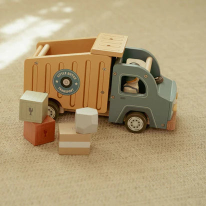Houten kiepwagen