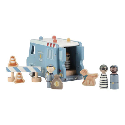 Houten politiewagen