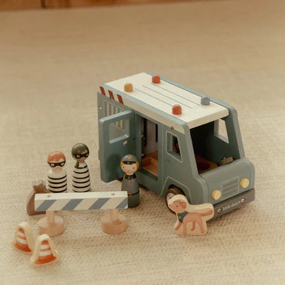 Houten politiewagen