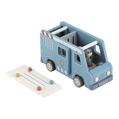 Houten politiewagen