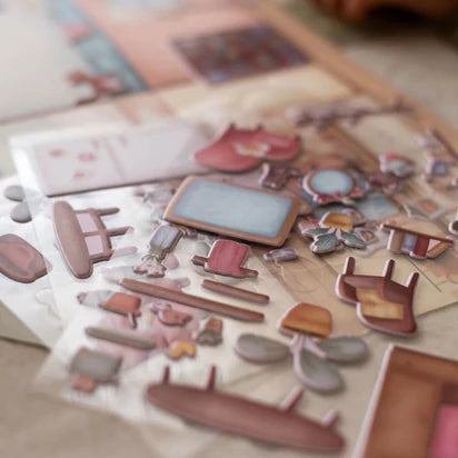 Herbruikbare Stickers - Rosa