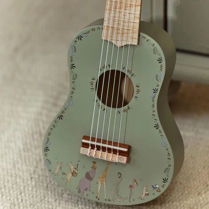 Houten gitaar - Groen - Safari