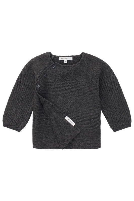 Noppies knit Vest Pino - Dark grey melange