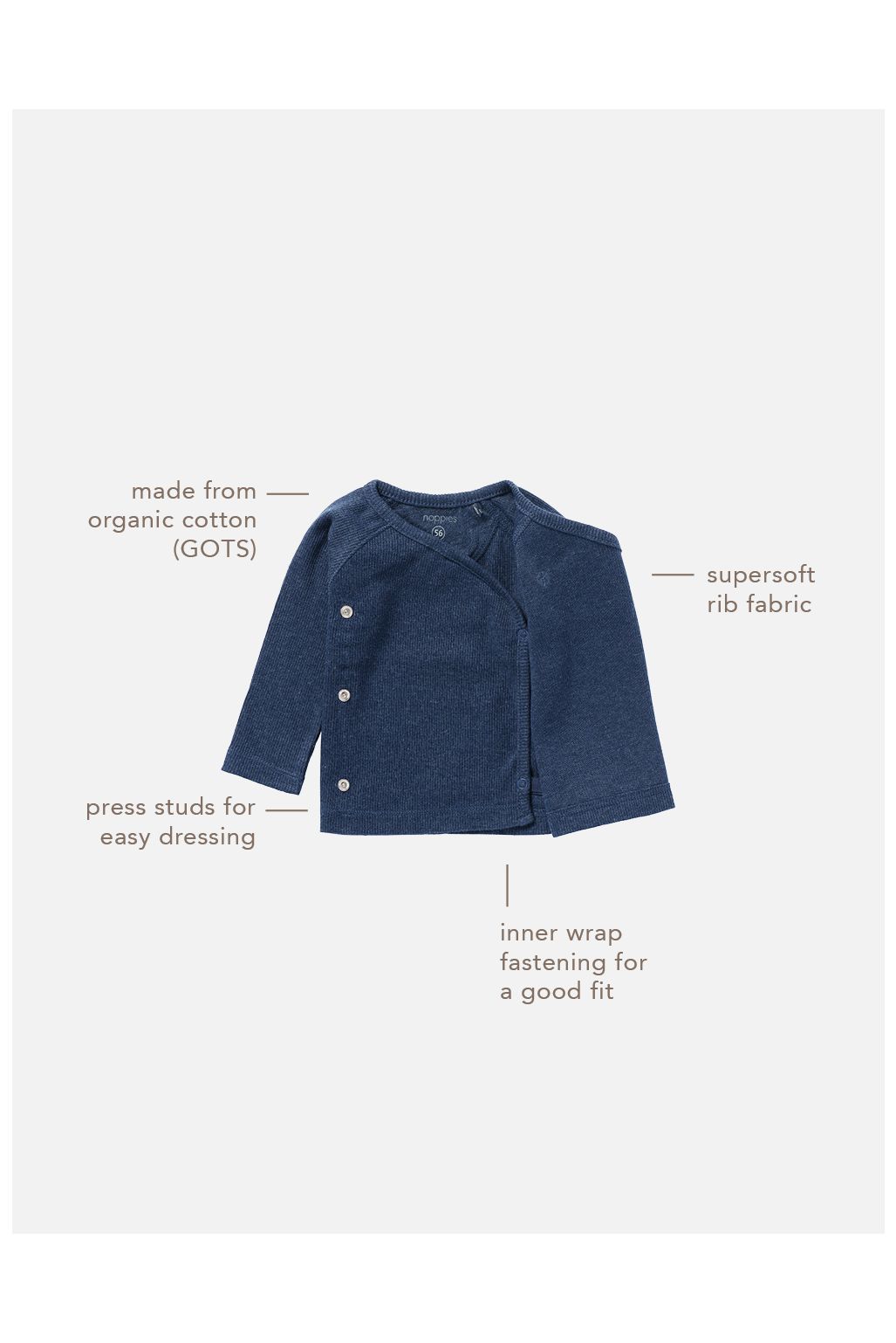 Longsleeve Nanyuki - Navy Melange