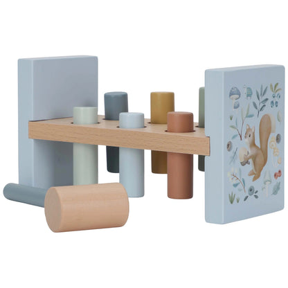 Houten Hamerbank - Blauw - Forest Friends