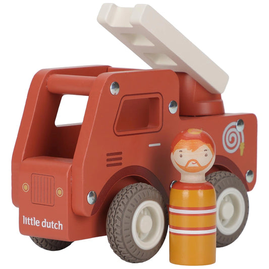 Houten brandweerwagen