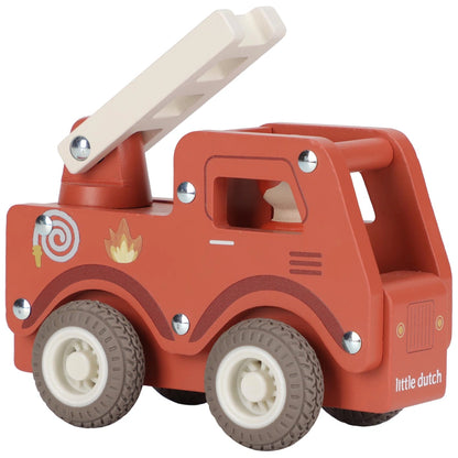 Houten brandweerwagen