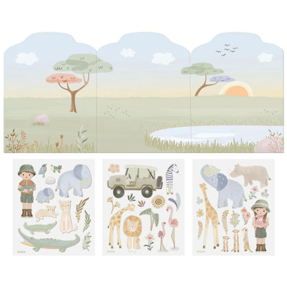 Herbruikbare stickers - Safari