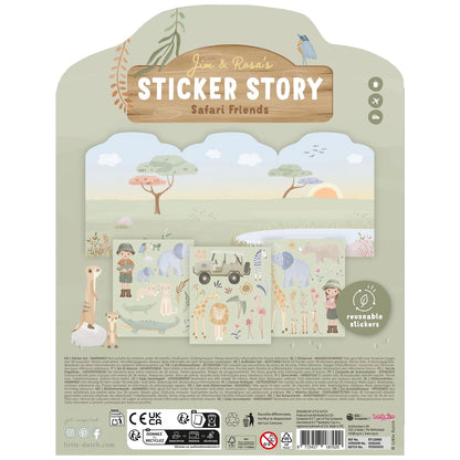 Herbruikbare stickers - Safari
