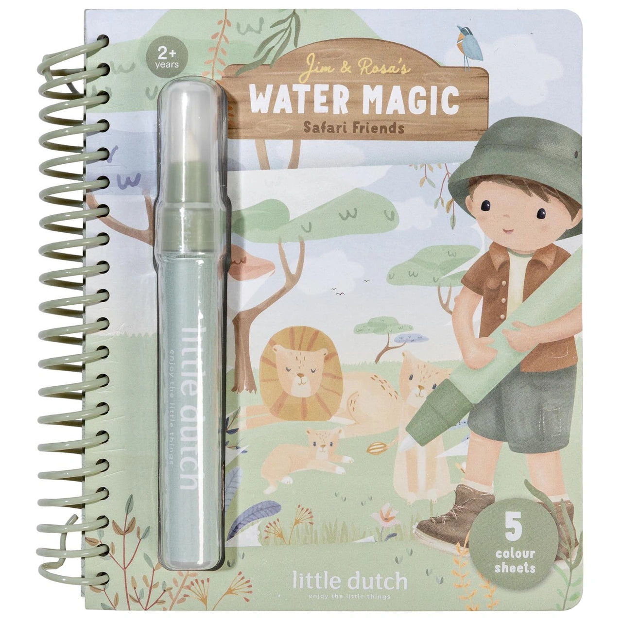 Watertekenboek Jim - Safari