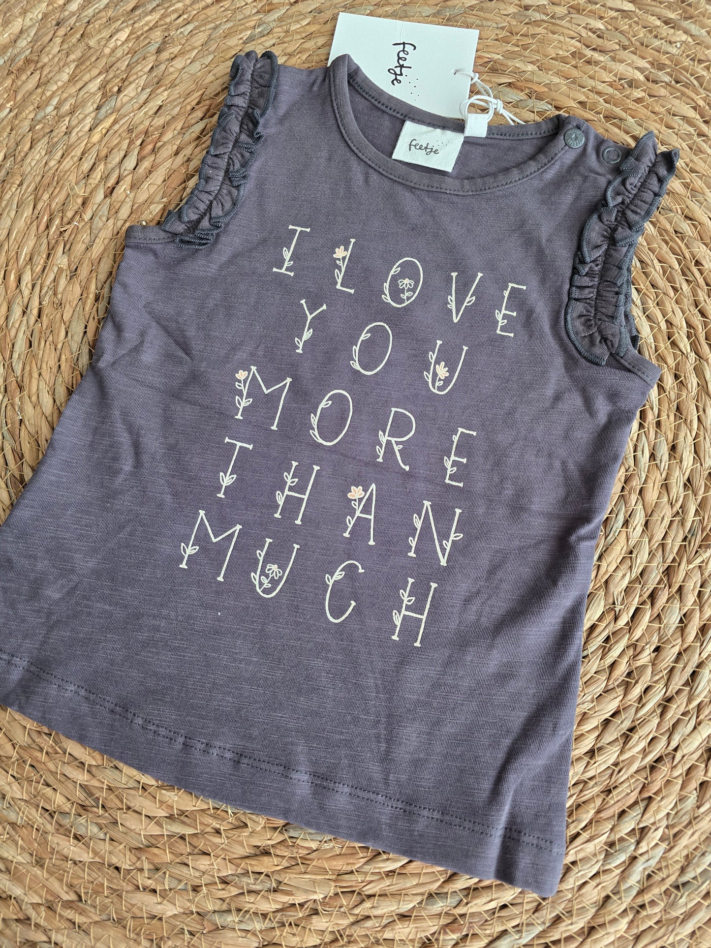 Feetje Singlet - antraciet - Bloom