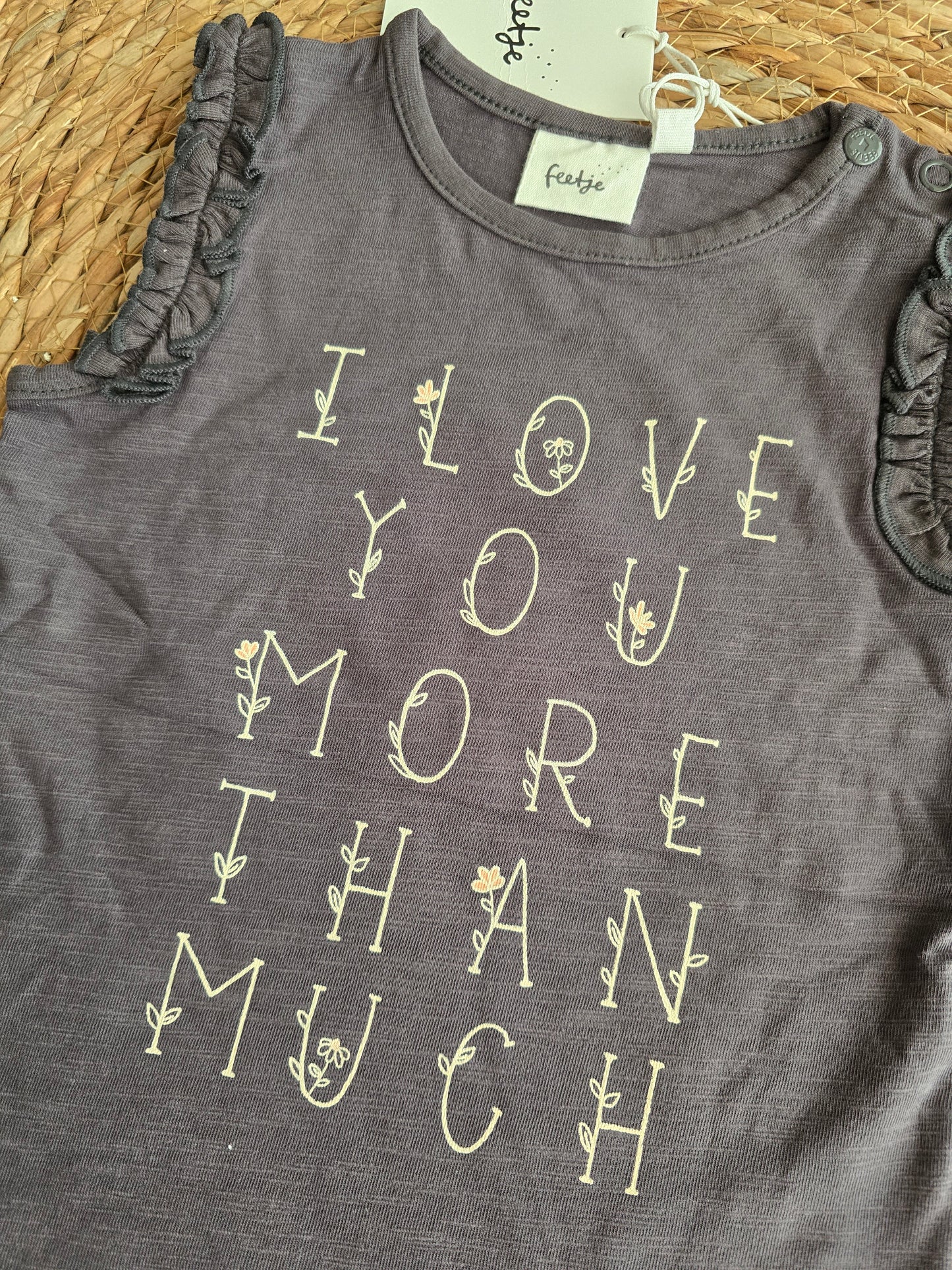 Feetje Singlet - antraciet - Bloom