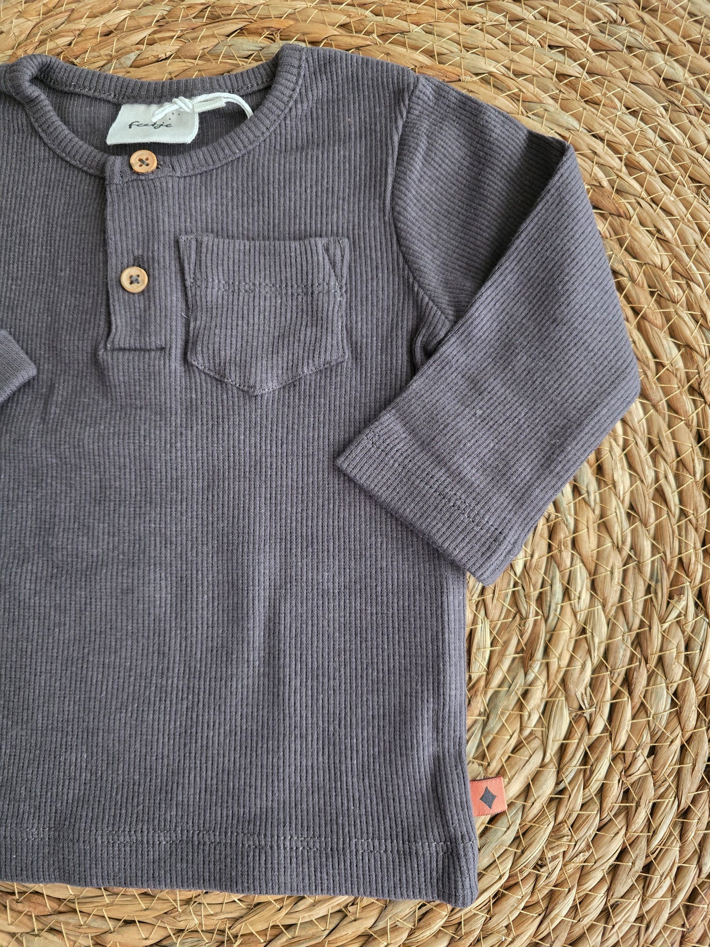 Feetje shirt - antraciet - wild one