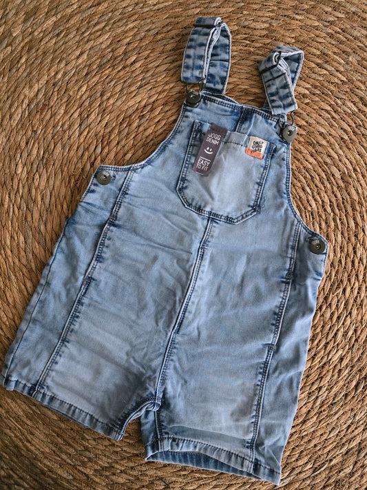 Babyface tuinbroek - light blue denim