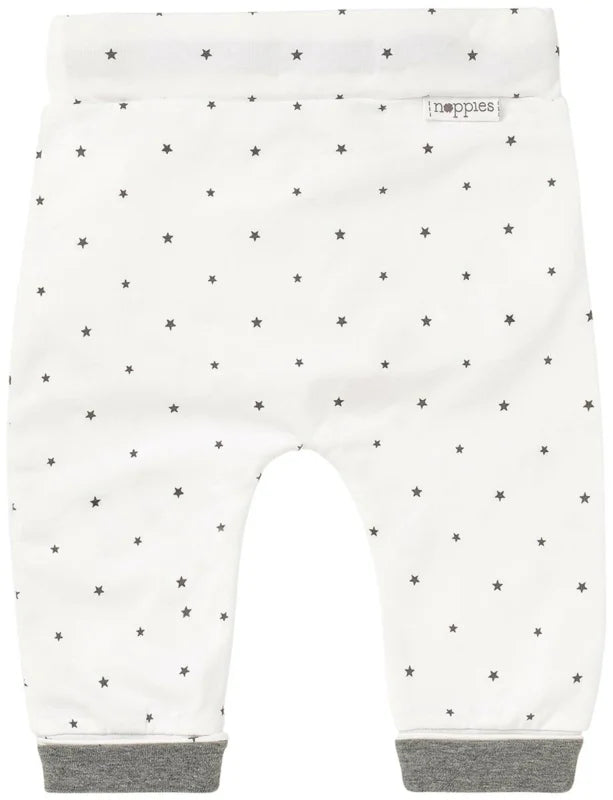 Noppies broek ster - bo - white