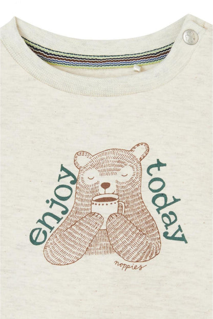 Noppies Longsleeve Gemenos - Oatmeal