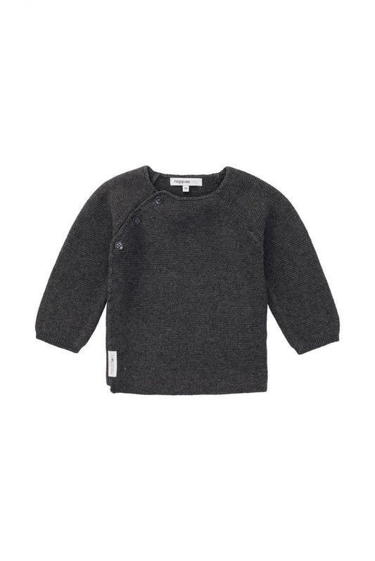 Noppies knit Vest Pino - Dark grey melange
