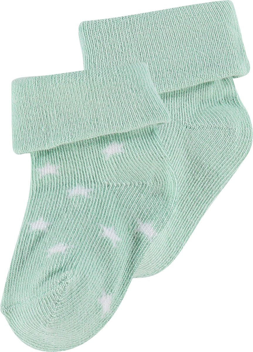 Noppies sokken (2 paar) Levi stars - Grey mint