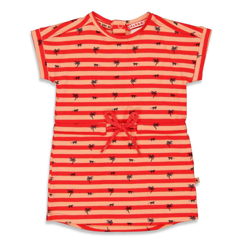 Feetje jurk - papaya punch