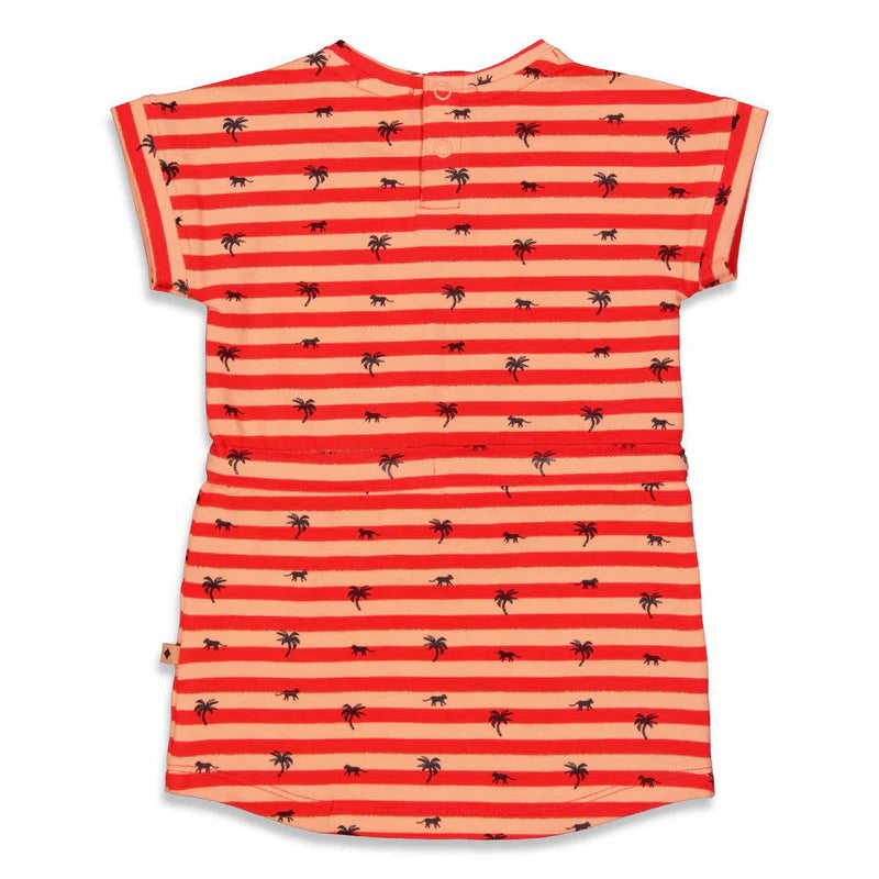 Feetje jurk - papaya punch