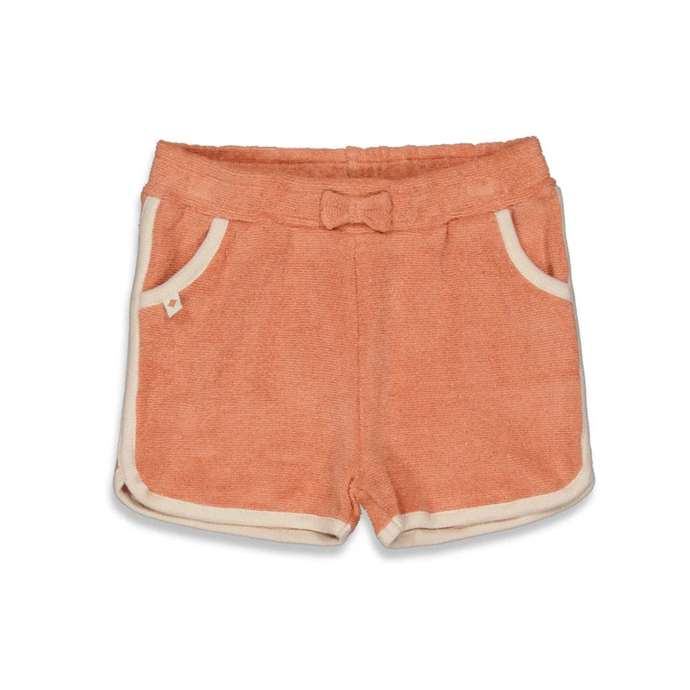 Feetje badstof Short - Flamingo