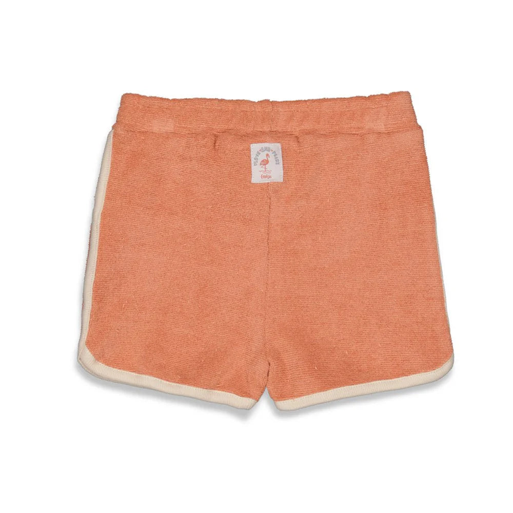 Feetje badstof Short - Flamingo
