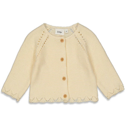 Feetje Vestje gebreid - offwhite - Bloom
