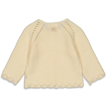 Feetje Vestje gebreid - offwhite - Bloom