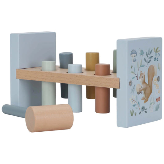 Houten Hamerbank - Blauw - Forest Friends