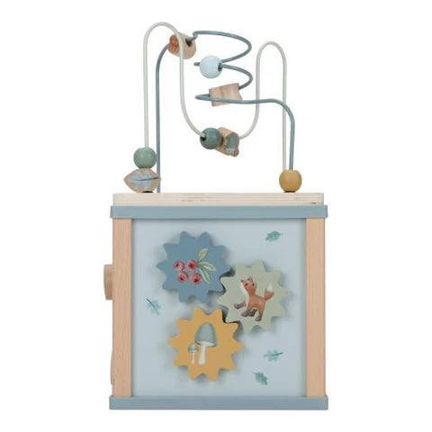 Houten activiteitenkubus - Forest Friends