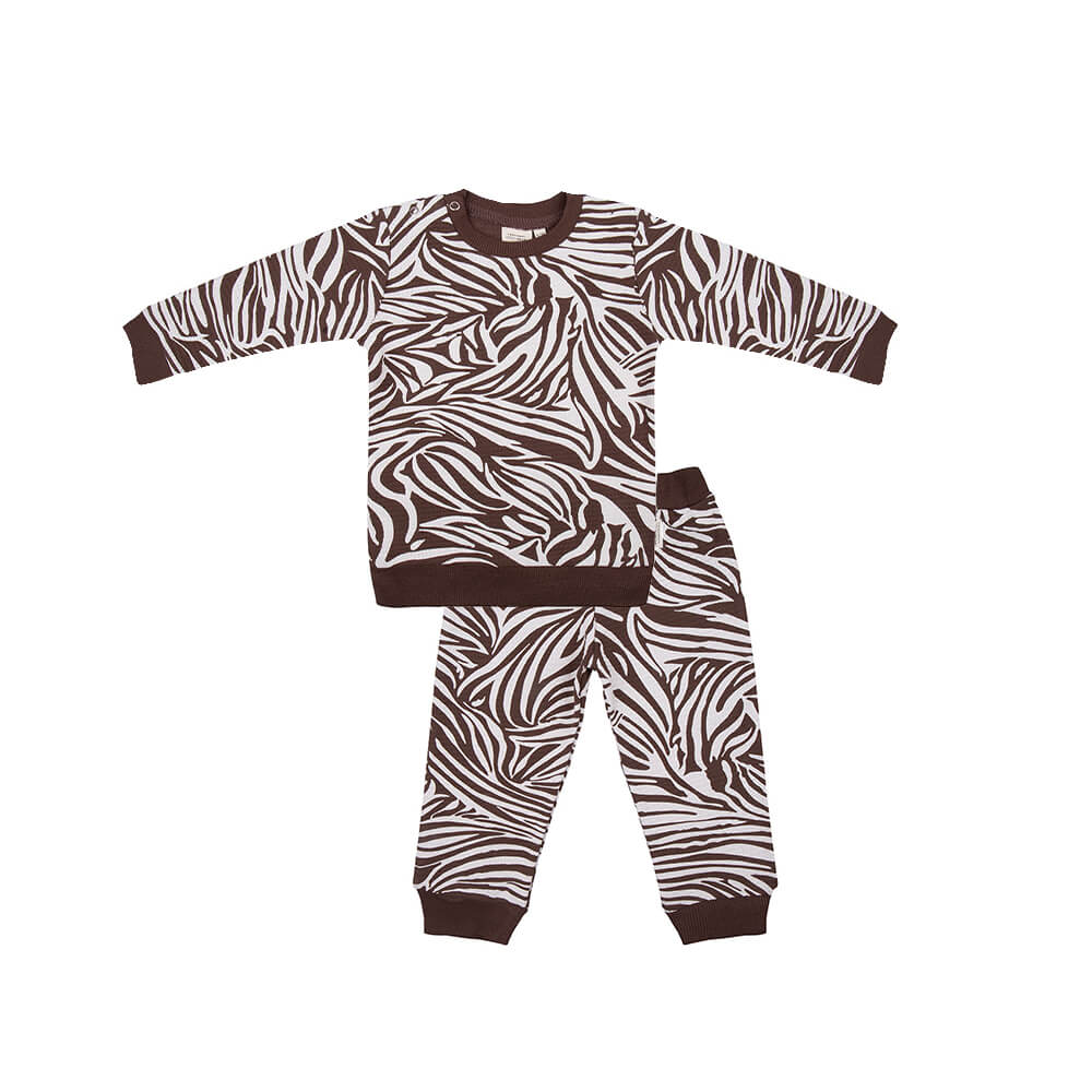 Little Indians Pyjama Waffle - Zebra