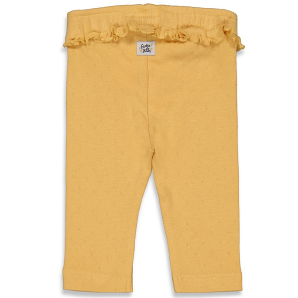 Feetje legging - okergeel - bloom