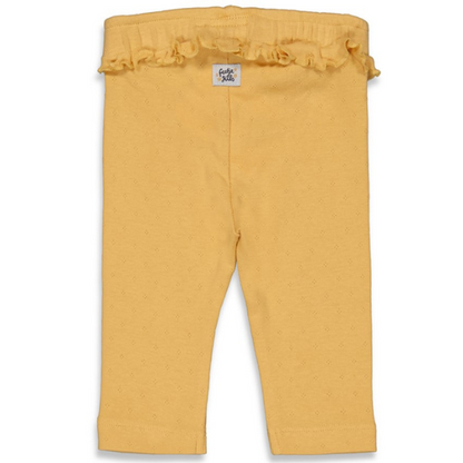 Feetje legging - okergeel - bloom