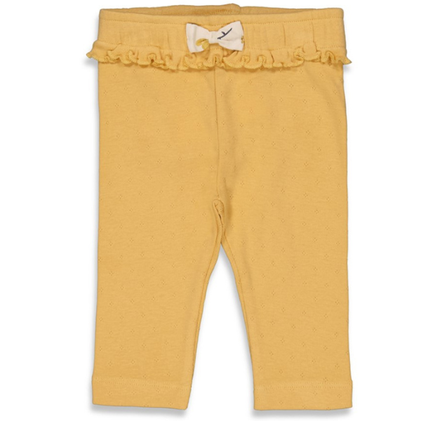 Feetje legging - okergeel - bloom