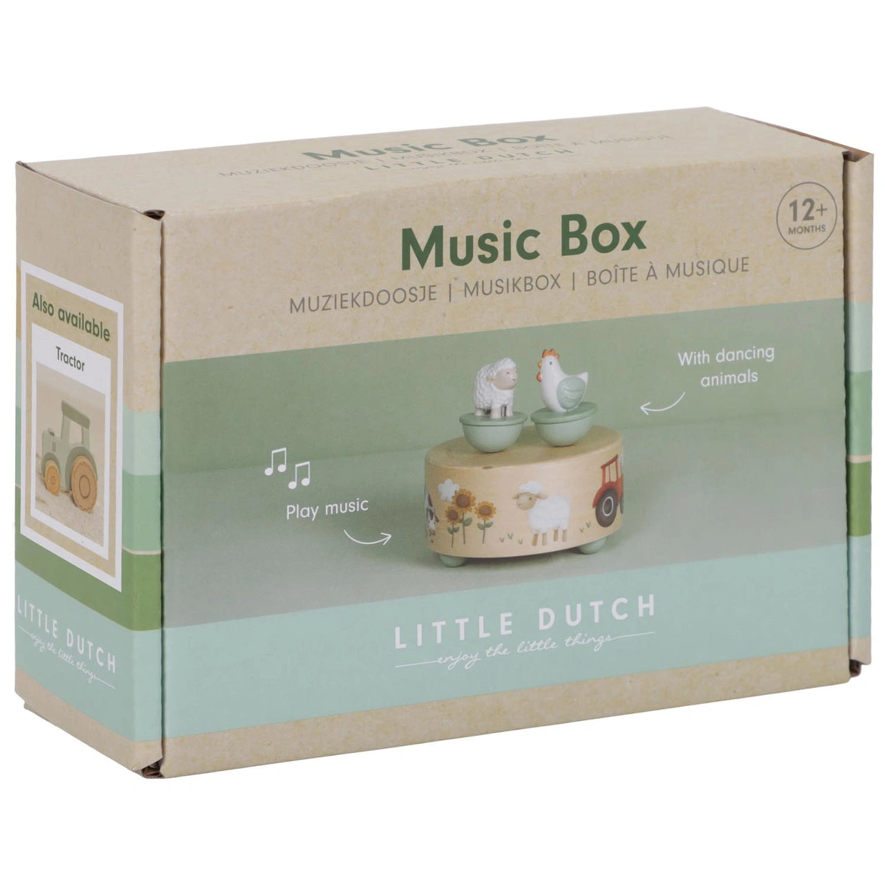 Muziekdoosje - Groen - Little Farm