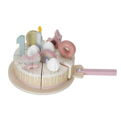 Houten Verjaardagstaartje - Roze